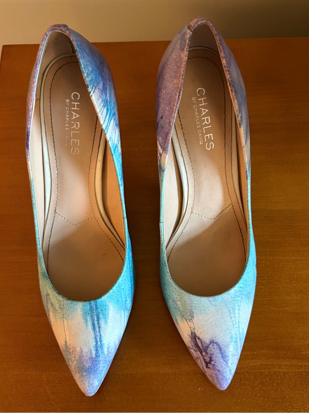 Charles by Charles David Women's Blue Purple Pointed-Toe Pumps